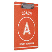 Custom Basketball Textured Coach Sporty Klemmbrett (Rechts)
