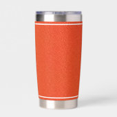 Custom Basketball Textured Orange Insulated Tumble Thermobecher (Rückseite)