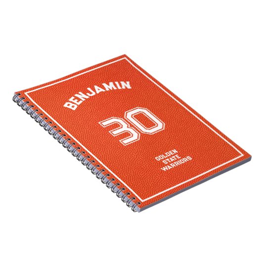 Custom Basketball Textured Orange Notizblock (Rechte Seite)