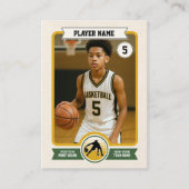 Custom Basketball Trading Card, Retro Player Card Telefonnummerkarte (Vorderseite)