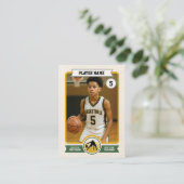 Custom Basketball Trading Card, Retro Player Card Telefonnummerkarte (Stehend Vorderseite)