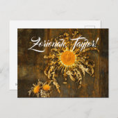 Custom, baskisches Symbol Eguzkilore oder Sonnenbl Postkarte (Vorne/Hinten)