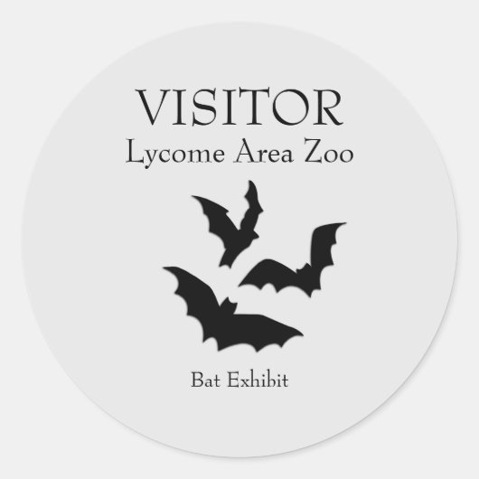 Custom Bat Exhibit Stickers (Vorderseite)