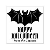 Custom Bat Happy Halloween Geschenk Briefmarke Permastempel (Design)