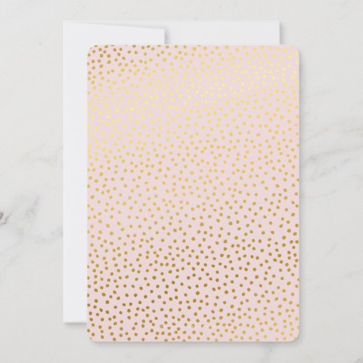 CUSTOM Bat Mitzvah Invite blassrosa gold CARLI Einladung (Rückseite)