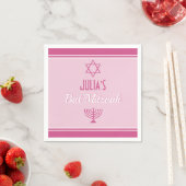 Custom Bat Mitzvah Napkins Serviette (Beispiel)