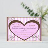Custom Bat Mitzvah RSVP Cards Karte (Stehend Vorderseite)