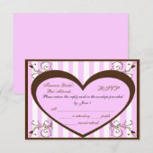 Custom Bat Mitzvah RSVP Cards Karte (Vorne/Hinten)