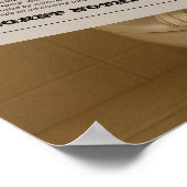 Custom Bathroom Decor, Editable Dog with Newspaper Poster (Ecke)