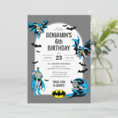 Custom Batman Boy's Geburtstag Einladung (Stehend Vorderseite)