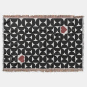 Custom Bauhaus Geometric Valentine's Day Decke (Vorderseite)