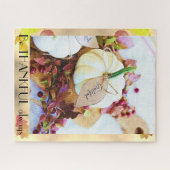 Custom BE DANKFUL IMMER Shabby Chic Bauernhof Puzzle (Horizontal)