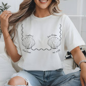 Custom Beach Bachelorette letzten Toast an der Küs T-Shirt