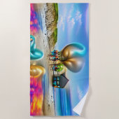 Custom Beach Balloons und Sand Beach Handtuch (Vorderseite)