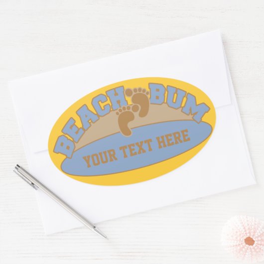Custom Beach Bum Aufkleber (Umschlag)