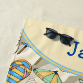 Custom Beach Dreh Flop Strandtuch (Beispiel)