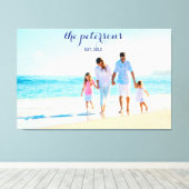 Custom Beach Family Foto Personalisiert Leinwanddruck (Insitu (Holzboden))