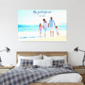 Custom Beach Family Foto Personalisiert Leinwanddruck (Insitu (Schlafzimmer))