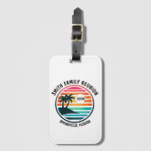 Custom Beach Family Wiedersehen Urlaub oder Event Gepäckanhänger (Vorderseite Vertikal)