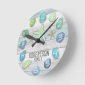 Custom Beach Glass Look Wall Uhr (Winkel)