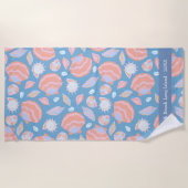 Custom Beach Handtuch - Seashell Summer Design (Vorderseite)