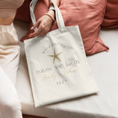 Custom BEACH Hochzeitsempfang Fisch Tote Tasche