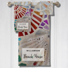 Custom Beach House Badhandtuch Set