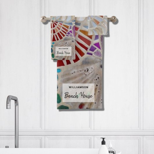 Custom Beach House Badhandtuch Set