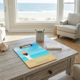 Custom Beach House Coastal Ocean Clipboard Klemmbrett