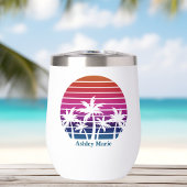 Custom Beach House Cute Tropical Palm Tree
