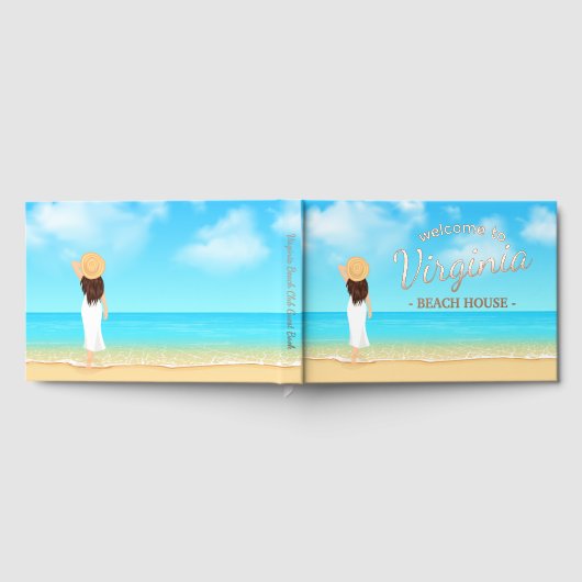 Custom Beach House Gästebuch (Voll)