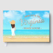 Custom Beach House Gästebuch (Vorderseite)