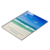 Custom Beach House Guest Book Ocean Foto Notebook Notizblock (Linke Seite)