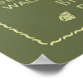 Custom Beach House Rules Poster (Ecke)