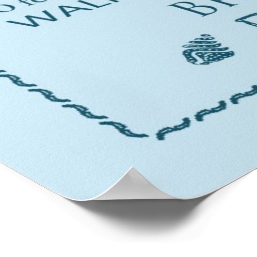 Custom Beach House Rules Poster (Ecke)