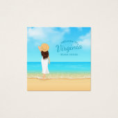 Custom Beach House Vacation Rental Gift Certificat (Vorderseite)