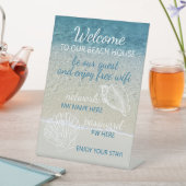 Custom Beach House Vermietungen Zuhause Wifi Anlei Sockelschild (In Situ)