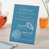 Custom Beach House Vermietungen Zuhause Wifi Anlei Sockelschild (In Situ)