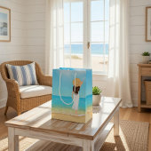 Custom Beach House Welcome Gift Bag Mittlere Geschenktüte