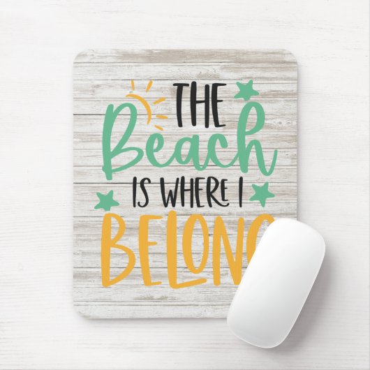 Custom Beach Mousepad (Mit Mouse)