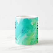 Custom Beach Palm Tree Nautical Kaffeetasse (Mittel)