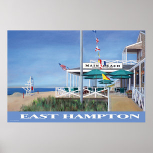 Custom Beach Pavillon Art Print Poster