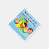 Custom Beach Pool Party Geburtstagspapier Napkins Serviette (Ecke)