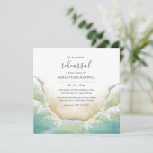 Custom Beach Probe Dinner Einladungen (Stehend Vorderseite)