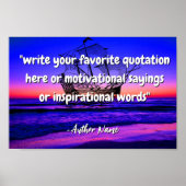Custom Beach Quotes / Erstellen Sie Ihr eigenes An Poster (Vorne)