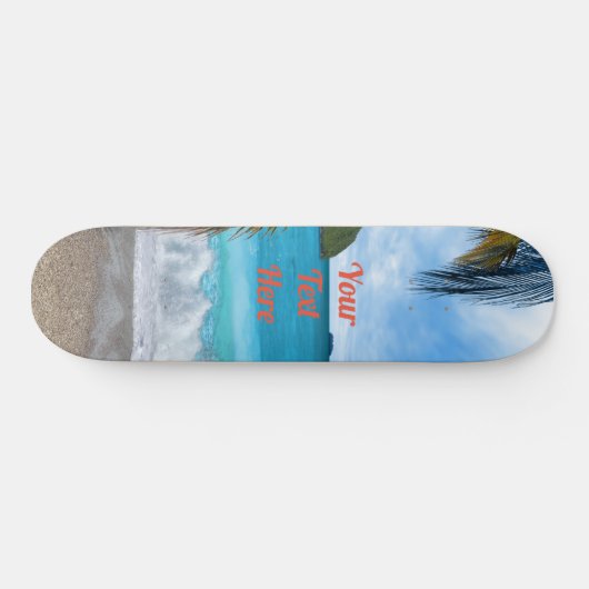 Custom Beach Themed Skateboard Deck (Horizontal)