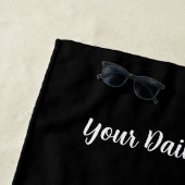 Custom Beach Towel with Name & Mantra | Watercolor Strandtuch (Beispiel)