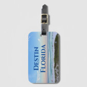 Custom Beach Town Schönes Ocean Foto Gepäckanhänger (Vorderseite Vertikal)