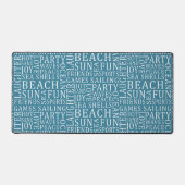 Custom Beach Typografie Schreibtischunterlage (Vorderseite)
