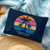 Custom Beach Vacation Niedlich Tropical Palm Tree Zubehörtasche